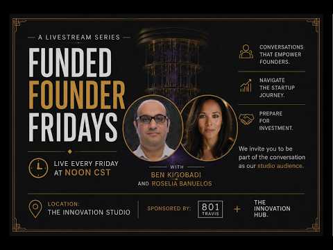 Funded Founder Friday E1: Live @ The Innovation Studio
